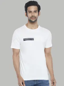 People Men Off White Pure Cotton Printed T-shirt