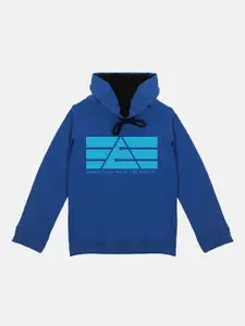 YK Marvel Boys Blue Eternals Printed Hooded Sweatshirt