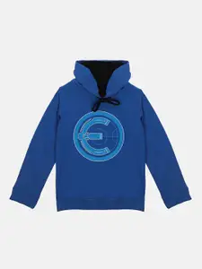 YK Marvel Boys Blue Eternals Printed Hooded Sweatshirt