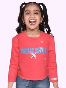 toothless Girls Fuchsia Printed Sweatshirt
