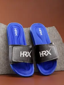HRX by Hrithik Roshan Men Black & Blue HRX Memory Foam Flip Flop
