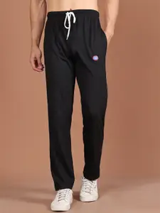 MACK JONNEY Men Black Solid Track Pants
