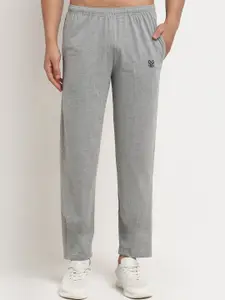 VIMAL JONNEY Men Grey Solid Track Pants