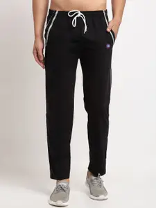MACK JONNEY Men Black Solid Track Pants