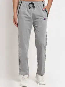 MACK JONNEY Men Grey Solid Track Pants