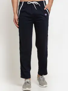 MACK JONNEY Men Navy Blue Solid Track Pants