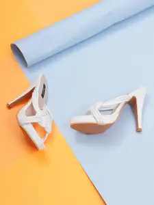 Sherrif Shoes White Party Stiletto Sandals