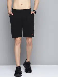 Slazenger Men Black Solid Sports Shorts