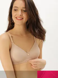 DressBerry Pack of 2 Solid Non-Wired Lightly Padded T-shirt Bra 7281272-1-7281149-1