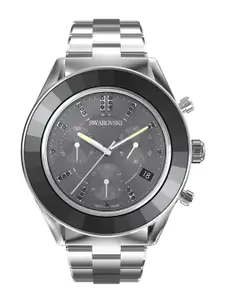 SWAROVSKI Women Black Octea Lux Metal Bracelet Stainless Steel Sport Watch 5610520