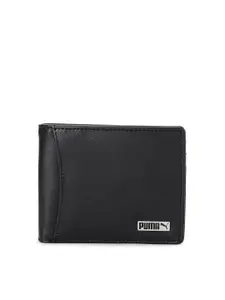 Puma Men Black Two Fold Core Wallet