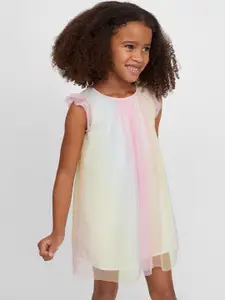 H&M Girls Flutter-sleeved tulle dress