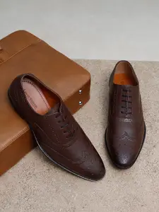 LOUIS STITCH Men Leatherette Brogue Formal Shoes