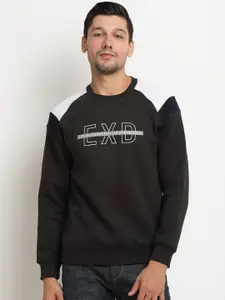 Rodamo Men Brown Printed Sweatshirt