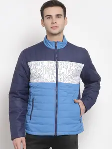 Pepe Jeans Men Blue Quilted Jacket