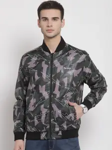 Pepe Jeans Men Multicoloured Camouflage Lightweight Bomber Jacket