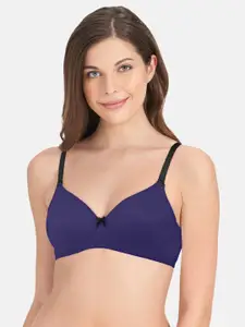 Amante Blue Non-Wired Lightly Padded T-shirt Bra