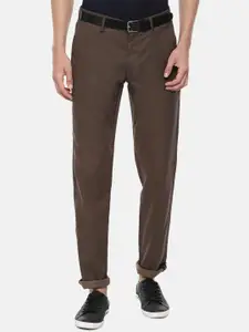 Louis Philippe Sport Men Brown Slim Fit Trousers