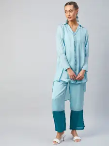 Athena Women Blue Top with Trousers
