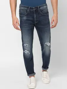 Pepe Jeans Men Mildly Distressed Heavy Fade Stretchable Jeans