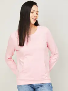 Fame Forever by Lifestyle Women Pink Cotton Sweatshirt