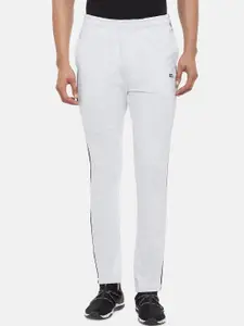Ajile by Pantaloons Men Grey Melange Solid Slim-Fit Pure Cotton Track Pants