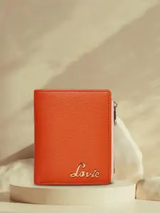 Lavie Chic Pro Women Orange Solid Small Bifold Wallet