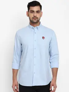 Royal Enfield Men Blue Opaque Casual Shirt