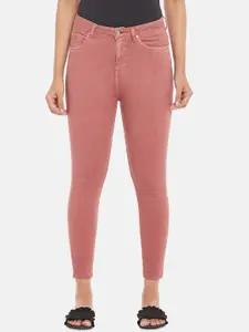 People Women Pink Super Skinny Fit Jeans