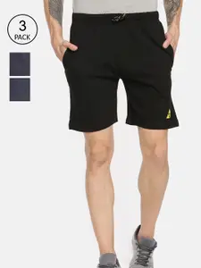 ARDEUR Men Pack Of 3 Solid Regular Shorts