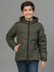 Red Tape Boys Olive Green Padded Jacket