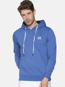 SHOWOFF Men Blue Hooded Sweatshirt