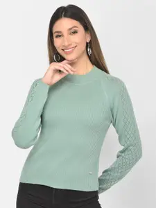 Latin Quarters Women Green Pullover