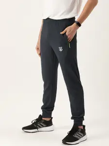 Sports52 wear Men Mid-Rise Slim Fit Rapid-Dry Textured Joggers