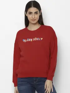 Allen Solly Woman Women Red Sweatshirt