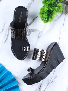 Shezone Grey Wedge Pumps