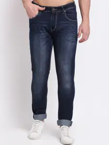 Cantabil Men Blue Light Fade Stretchable Jeans