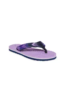 People Women Purple & Navy Blue Thong Flip-Flops