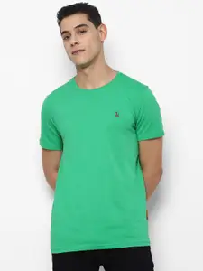 SIMON CARTER LONDON Men Green Slim Fit T-shirt
