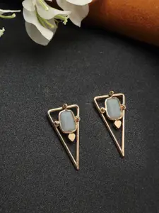 Madame Gold-Plated Contemporary Studs Earrings