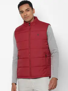 Allen Solly Men Maroon Pure Cotton Puffer Jacket