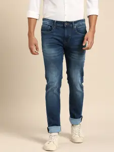 Being Human Men Straight Fit Heavy Fade Stretchable Jeans