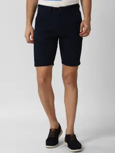 Peter England Casuals Men Navy Blue Regular Shorts