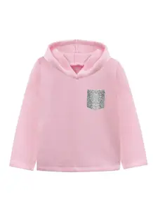 A.T.U.N. A T U N Girls Pink Hooded Sweatshirt