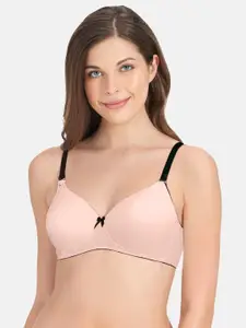 Amante Pink Non-Wired Lightly Padded T-shirt Bra