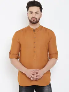 even Men Bronze-Toned Kurta