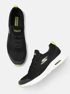 Skechers Men Black Go Run Hyper Burst Goga Mat Running Shoes