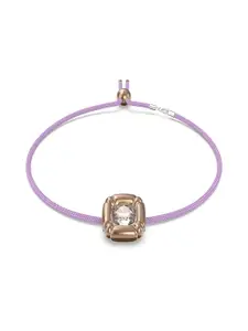 SWAROVSKI Purple & Gold-Toned Choker Necklace