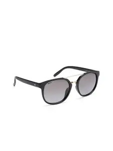 Sprint Men Grey Lens & Black Round Sunglasses with Polarised Lens 12090 C1 S