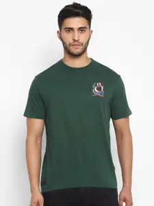 Royal Enfield Men Green Biker Printed Cotton T-shirt